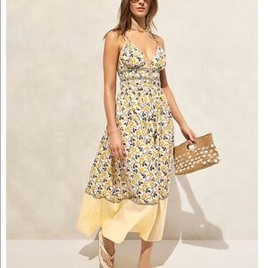 J. Crew Daffodil Floral Maxi Dress